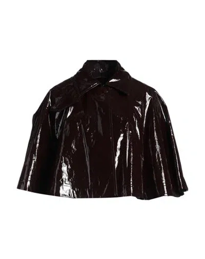 Chloé Woman Jacket Chocolate Brown Size M Cotton, Polyester
