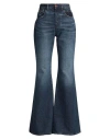 Chloé High-rise Heart-pocket Wide-leg Denim Jeans In Blue