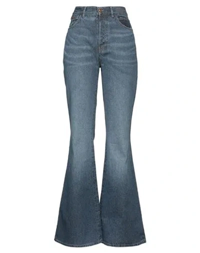 Chloé Chloe' Wide Leg Denim Jeans In Black