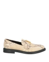 Chloé Woman Loafers Beige Size 7 Leather In Sand