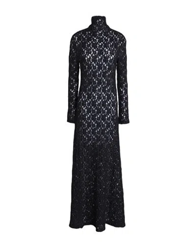 Chloé Crocheted Cotton-blend Maxi Dress In Black