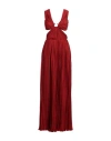 Shop Chloé Woman Maxi Dress Brick Size 4 Silk In Red