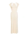 Chloé Woman Maxi Dress Cream Size L Wool In White