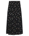 Chloé Woman Maxi Skirt Black Size 10 Vinyon, Silk In Black