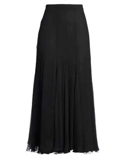 Chloé Woman Maxi Skirt Black Size 6 Silk