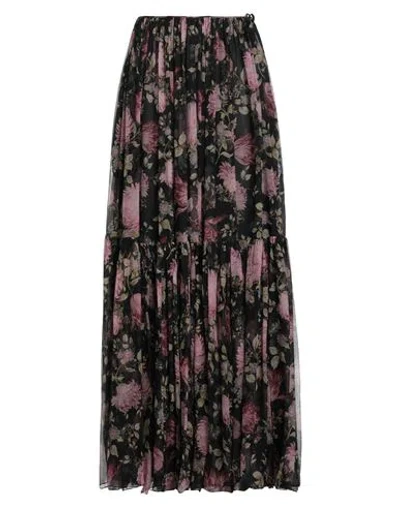 Chloé Woman Maxi Skirt Black Size 8 Silk