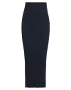 Chloé Woman Maxi Skirt Midnight Blue Size M Wool, Cashmere, Polyamide, Elastane