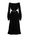 Chloé Off-the-shoulder Cutout Wool And Cashmere-blend Midi Dress In Black