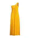 Chloé Woman Midi Dress Marigold Size 8 Virgin Wool In Yellow