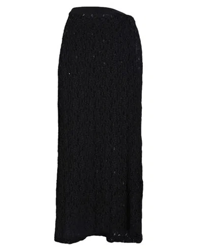 Chloé Woman Midi Skirt Black Size 8 Cotton, Polyamide, Elastane