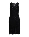 Chloé Frayed Flared Dress In Black