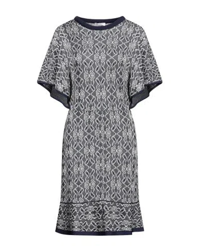 Chloé Woman Mini Dress Navy Blue Size Xl Viscose, Polyester, Polyamide
