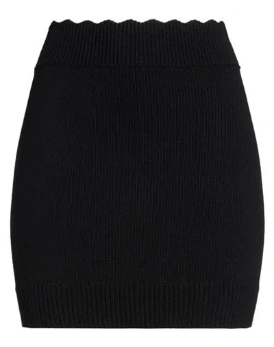 Chloé Woman Mini Skirt Black Size S Wool, Cashmere