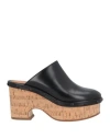Chloé Oli Leather Mule In Black