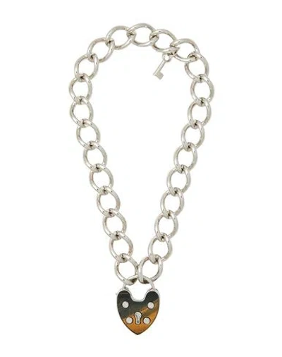 Chloé Woman Necklace Silver Size - Brass