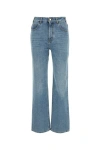 Chloé Cotton Blend Straight Leg Jeans In Multicolor