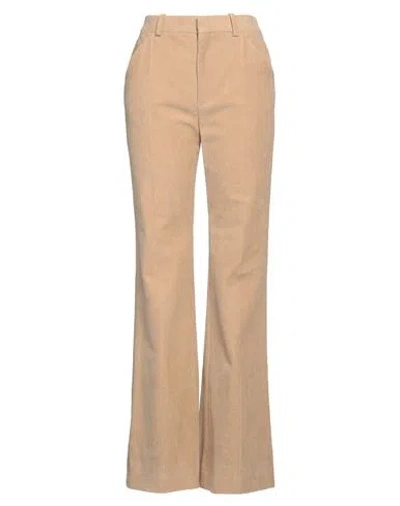 Chloé Woman Pants Beige Size 6 Cotton