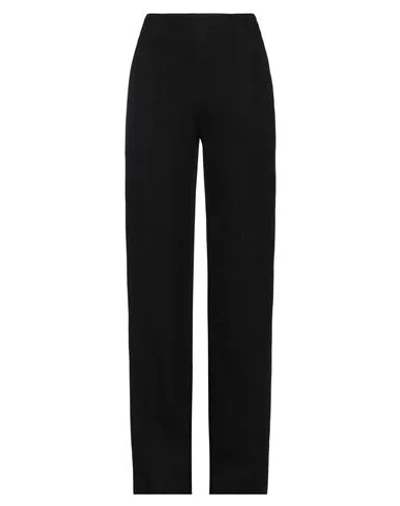 CHLOÉ CHLOÉ WOMAN PANTS BLACK SIZE 6 VIRGIN WOOL, WOOL, CASHMERE