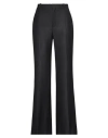 CHLOÉ CHLOÉ WOMAN PANTS BLACK SIZE 8 SILK, VIRGIN WOOL