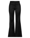Chloé High-rise Grain De Poudre Wool Wide-leg Pants In Black