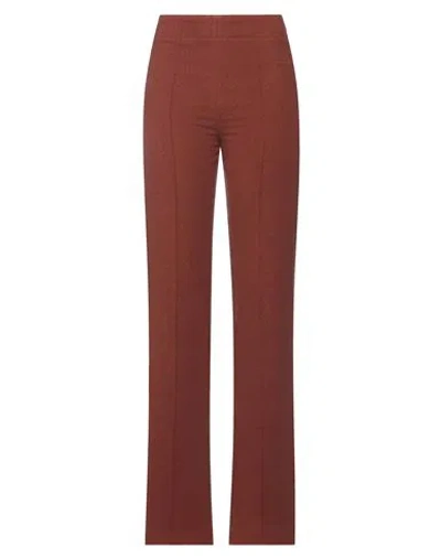 Chloé Woman Pants Brown Size 2 Virgin Wool, Cashmere