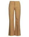 Chloé High-waisted Tailored Trousers With Flared Legs In Nude