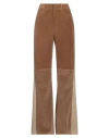 Chloé Triple Brown Retro Flared Corduroy Pants In Beige