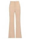 Chloé Woman Pants Camel Size 6 Wool In Beige