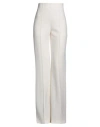 Chloé Woman Pants Cream Size 10 Virgin Wool, Cashmere In White