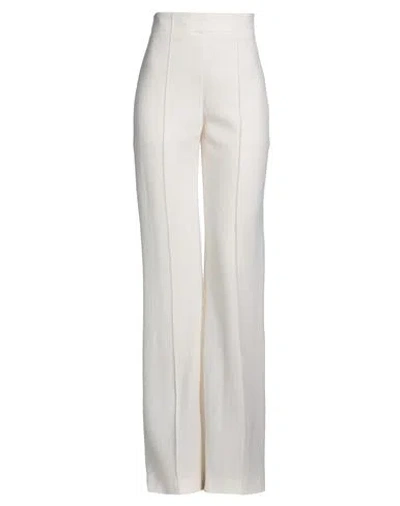 Chloé Woman Pants Cream Size 10 Virgin Wool, Cashmere In White