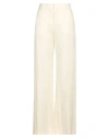 Chloé Woman Pants Cream Size 8 Linen In White