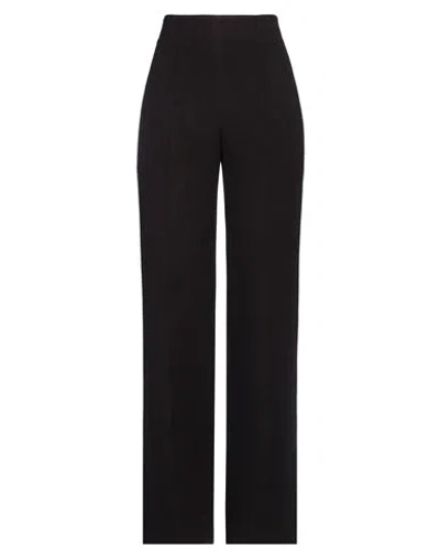 Chloé Woman Pants Dark Brown Size 6 Wool, Cashmere In Brown
