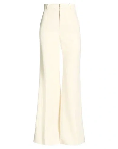 Chloé Woman Pants Ivory Size 4 Virgin Wool In White