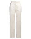 Chloé Woman Pants Ivory Size 8 Wool, Silk In White