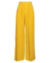 Chloé Woman Pants Marigold Size 6 Linen In Yellow