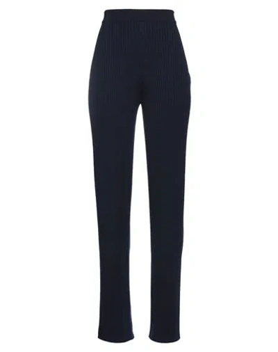 Chloé Woman Pants Midnight Blue Size M Wool, Cashmere, Polyamide, Elastane