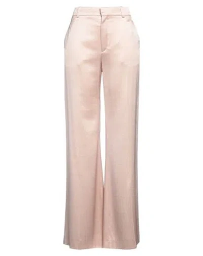 Chloé Woman Pants Pink Size 6 Wool, Silk, Ramie