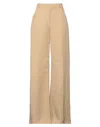 Chloé Woman Pants Sand Size 8 Linen In Neutral