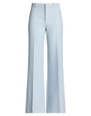 Chloé Wool Crepe Tailored Pants In Blue
