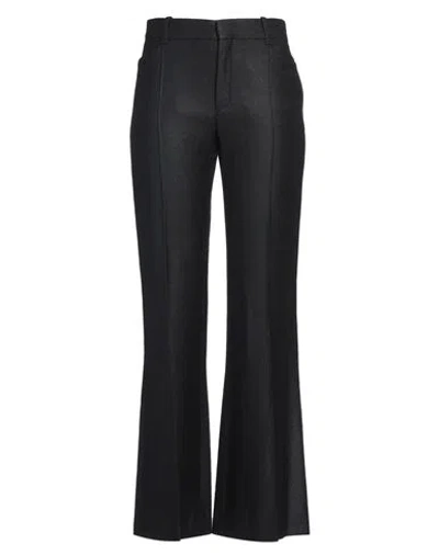 Chloé Woman Pants Charcoal Size 6 Silk, Virgin Wool In Grey