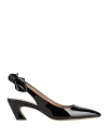 Chloé Woman Pumps Black Size 6 Leather In Black