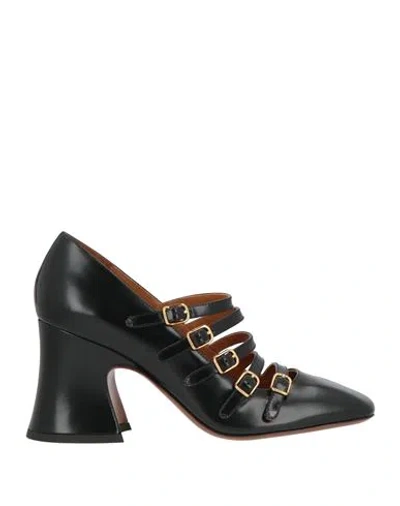 Chloé Woman Pumps Black Size 8 Leather