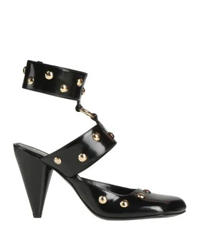 Chloé Woman Pumps Black Size 8.5 Leather