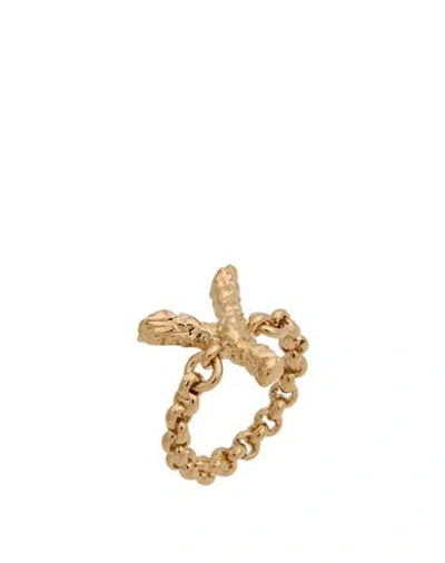 Chloé Woman Ring Gold Size 6 Brass