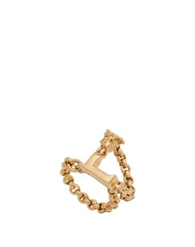 Chloé Woman Ring Gold Size 6 Brass