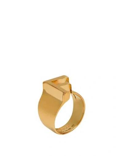 Chloé Woman Ring Gold Size 6 Brass