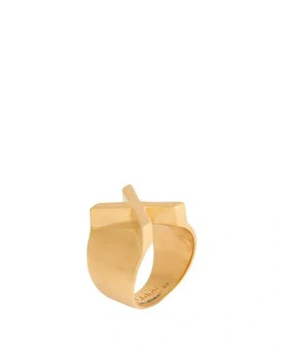 Chloé Woman Ring Gold Size 6 Brass