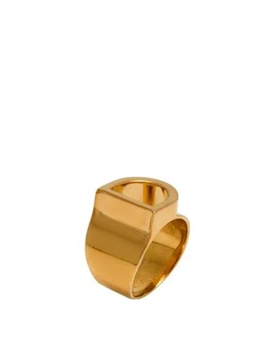 Chloé Woman Ring Gold Size 6.75 Brass