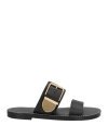 Chloé Woman Sandals Black Size 7 Leather