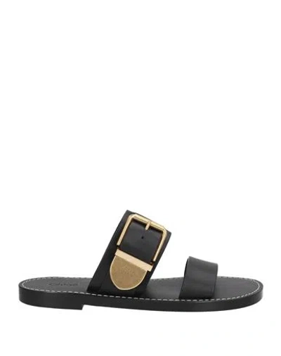 Chloé Woman Sandals Black Size 7 Leather